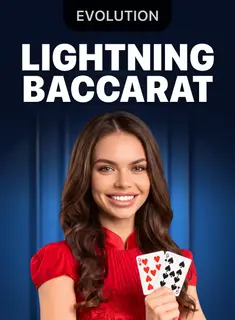 Portada de Lightning Baccarat · Evolution